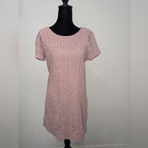 Abercrombie And FitchElegant Pink Lace Dress